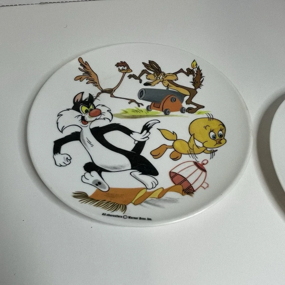 Looney Tunes Melamine Plate Warner Bros. Tweety Sylvester WE Coyote Road Runner
